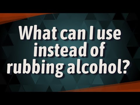 Mejor respuesta: ¿Qué puedo usar si no tengo alcohol isopropílico?